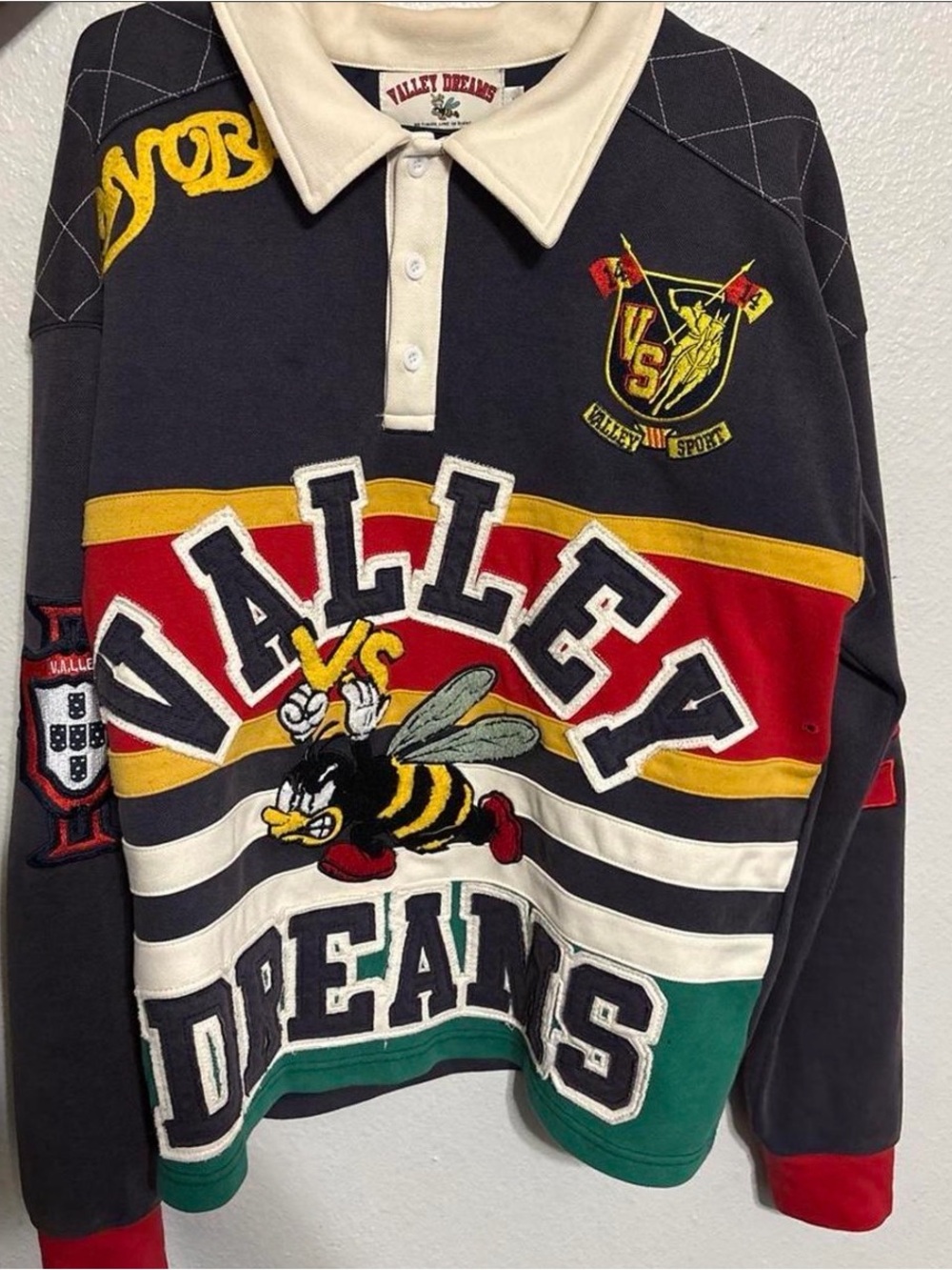 Valley Dreams Long Sleeve Rugby Shirt - Multicolor